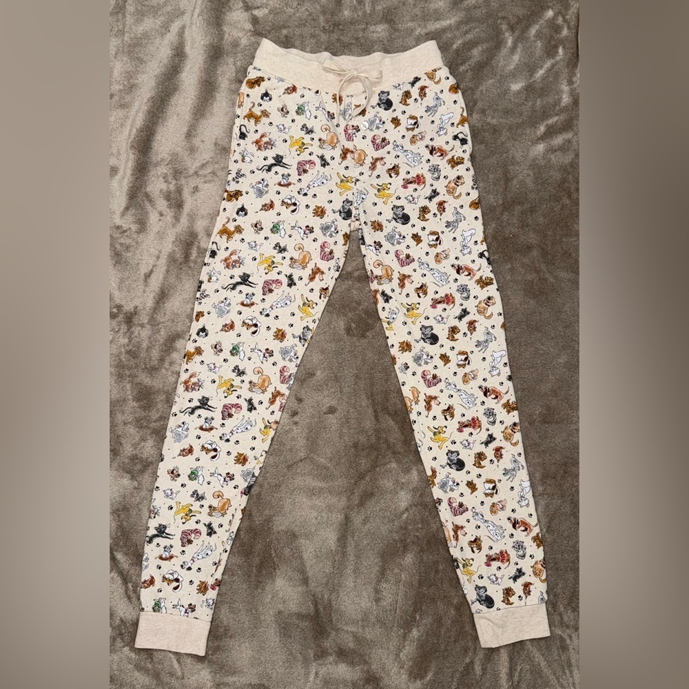 DISNEY PARKS Reigning Cats and Dogs Joggers in Oatmeal Size XS